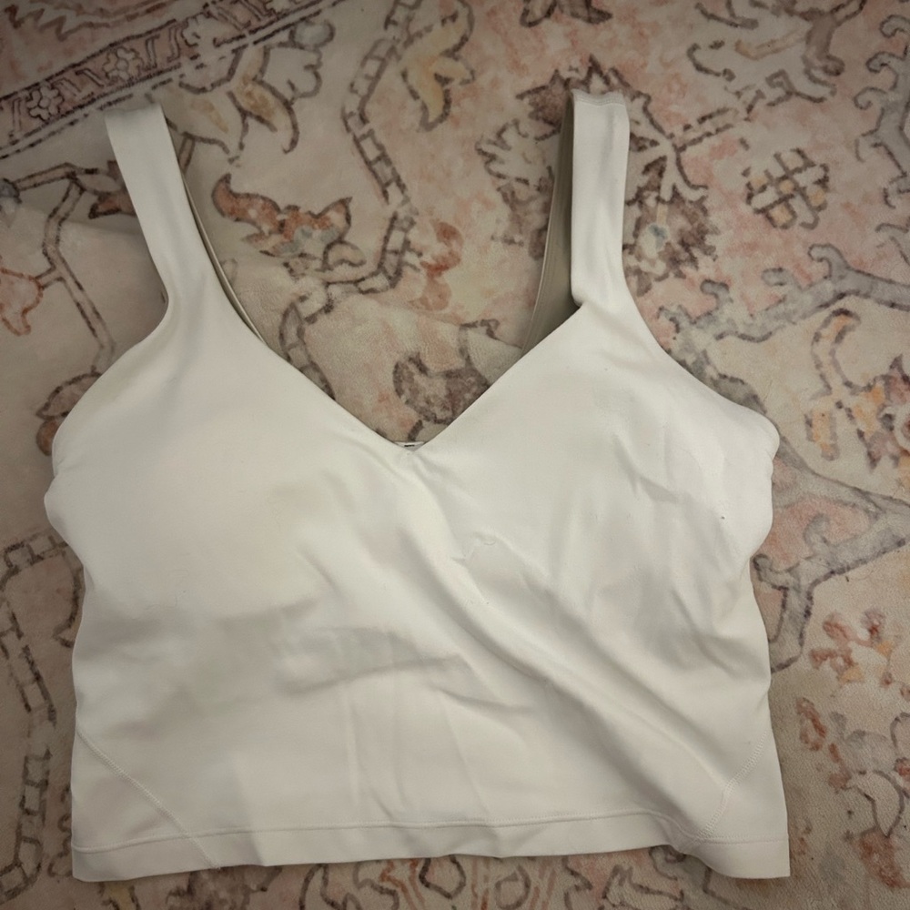 Barely Worn Lululemon Align Tank, White, Size 6